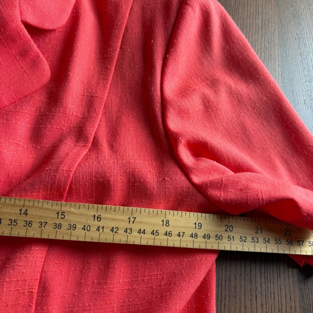 Fundamental Things Shorts Suit Set Womens 16 Coral Pink 2pc EUC Vintage - Picture 3 of 14